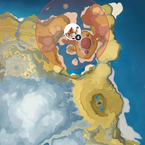 Approximate spawn area of Bailite on the Breezy Plains map
