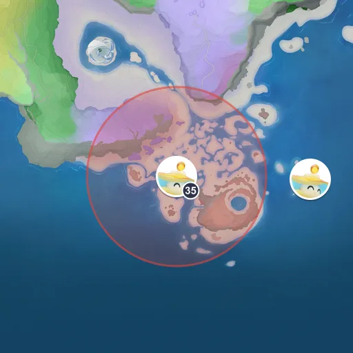 Approximate spawn area of Bulbly on the Breezy Plains map