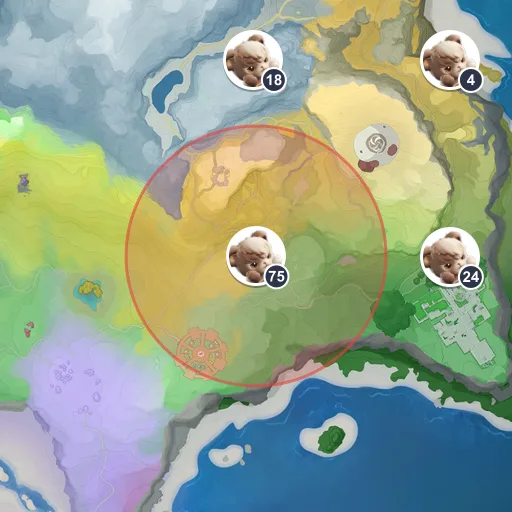 Approximate spawn area of Cubbo on the Breezy Plains map