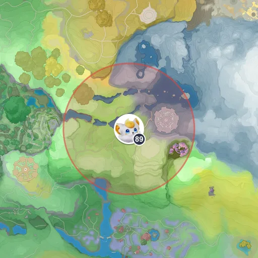 Approximate spawn area of Fentuft on the Breezy Plains map