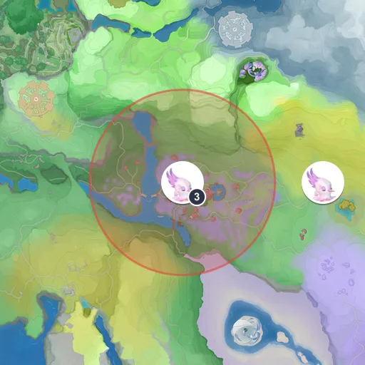 Área aproximada de aparição de Odoran no mapa: Planícies Ventosas