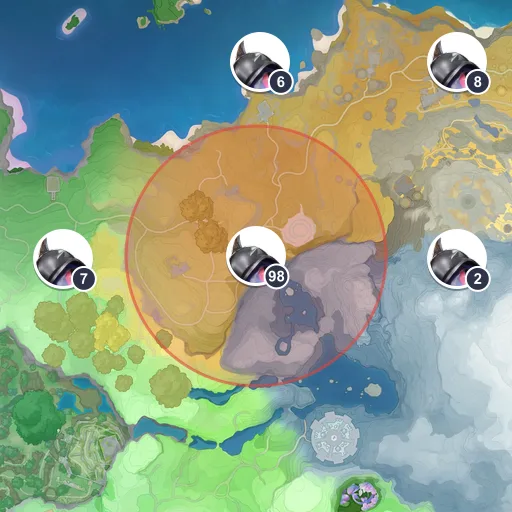 Approximate spawn area of Helmut on the Breezy Plains map