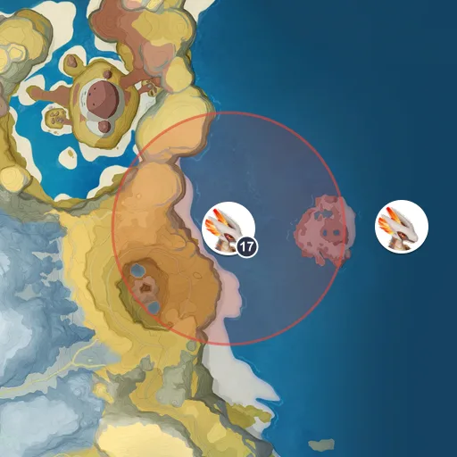 Approximate spawn area of Lavazar on the Breezy Plains map