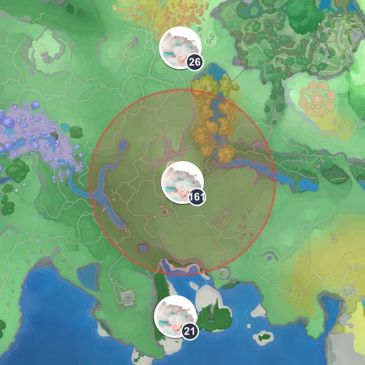 Approximate spawn area of Nimbi on the Breezy Plains map