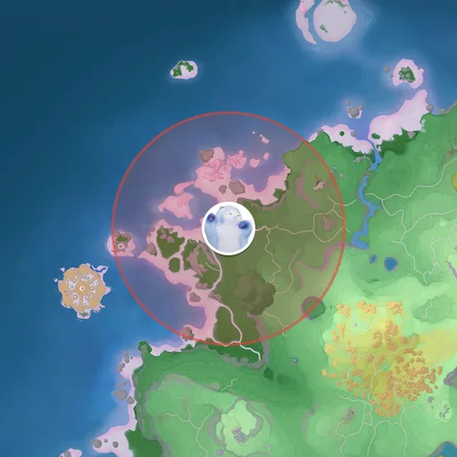 Approximate spawn area of Panpanta on the Breezy Plains map