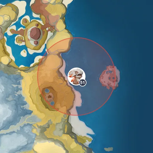 Approximate spawn area of Pebbling on the Breezy Plains map