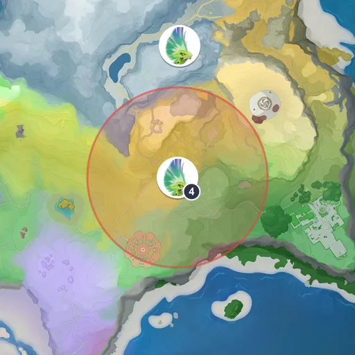 Approximate spawn area of Pomawk on the Breezy Plains map