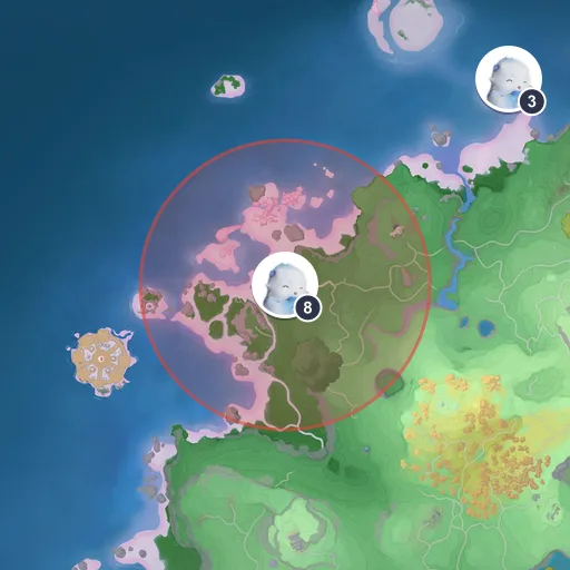 Approximate spawn area of Popota on the Breezy Plains map