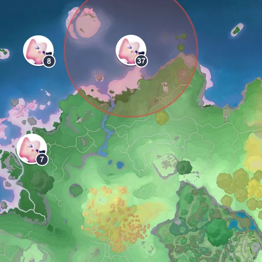 Approximate spawn area of Shelly on the Breezy Plains map