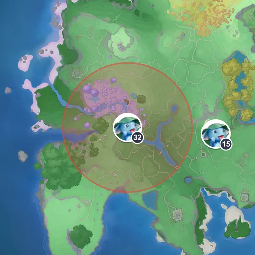 Approximate spawn area of Skippy on the Breezy Plains map