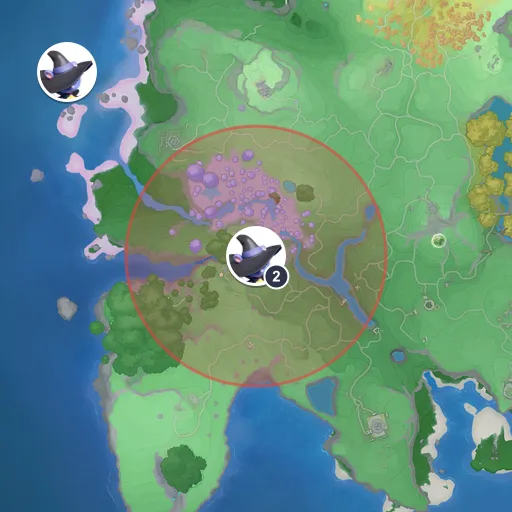 Área aproximada de aparição de Esteláris no mapa: Planícies Ventosas