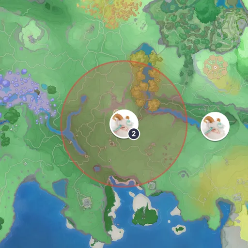 Approximate spawn area of Turbo on the Breezy Plains map