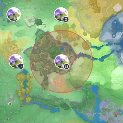 Approximate spawn area of Witchin on the Breezy Plains map