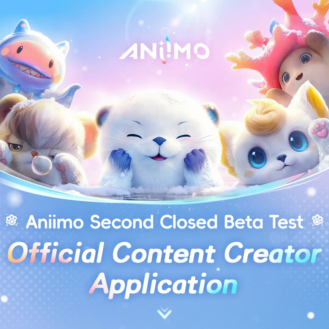 Aniimo Opens Its Second Beta Test Creator Program to Content Makers: official key art